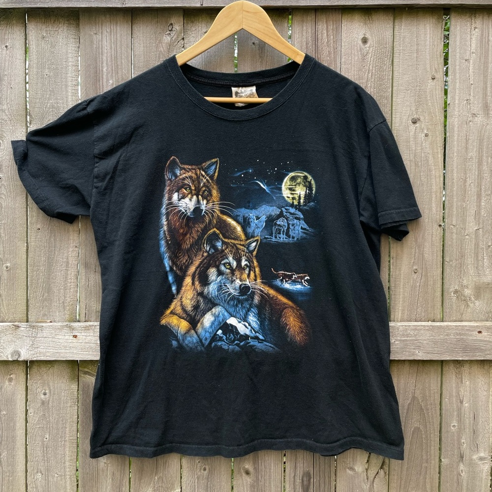 SOLD🔥Vintage MCM Wolf Tee, Size 3XL (Fits XL)
